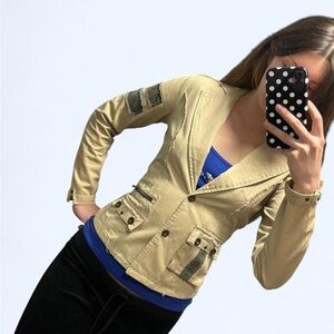 Women’s Khaki Tailored Utility Jacket